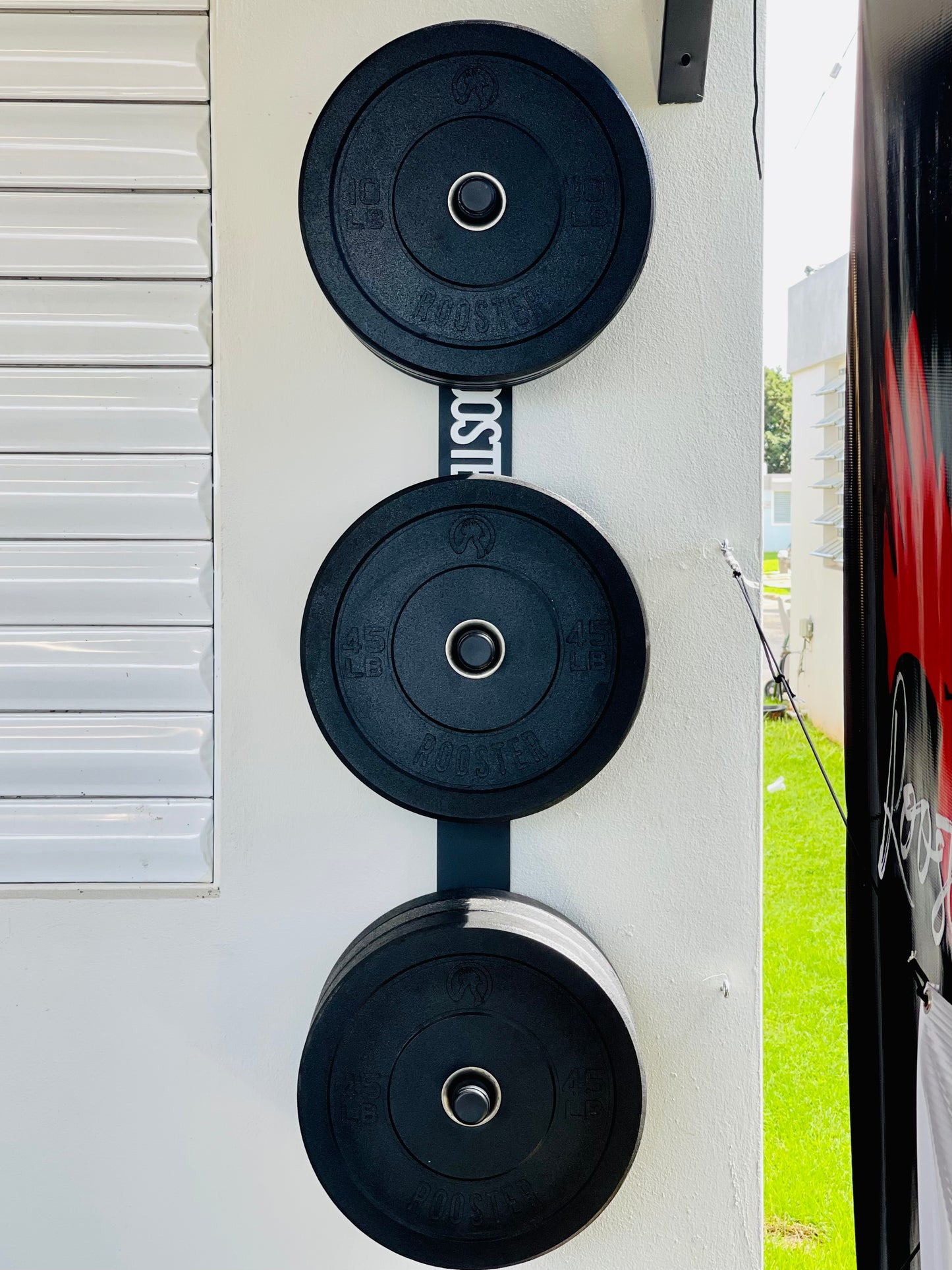 Bumper Plate Wall Storage