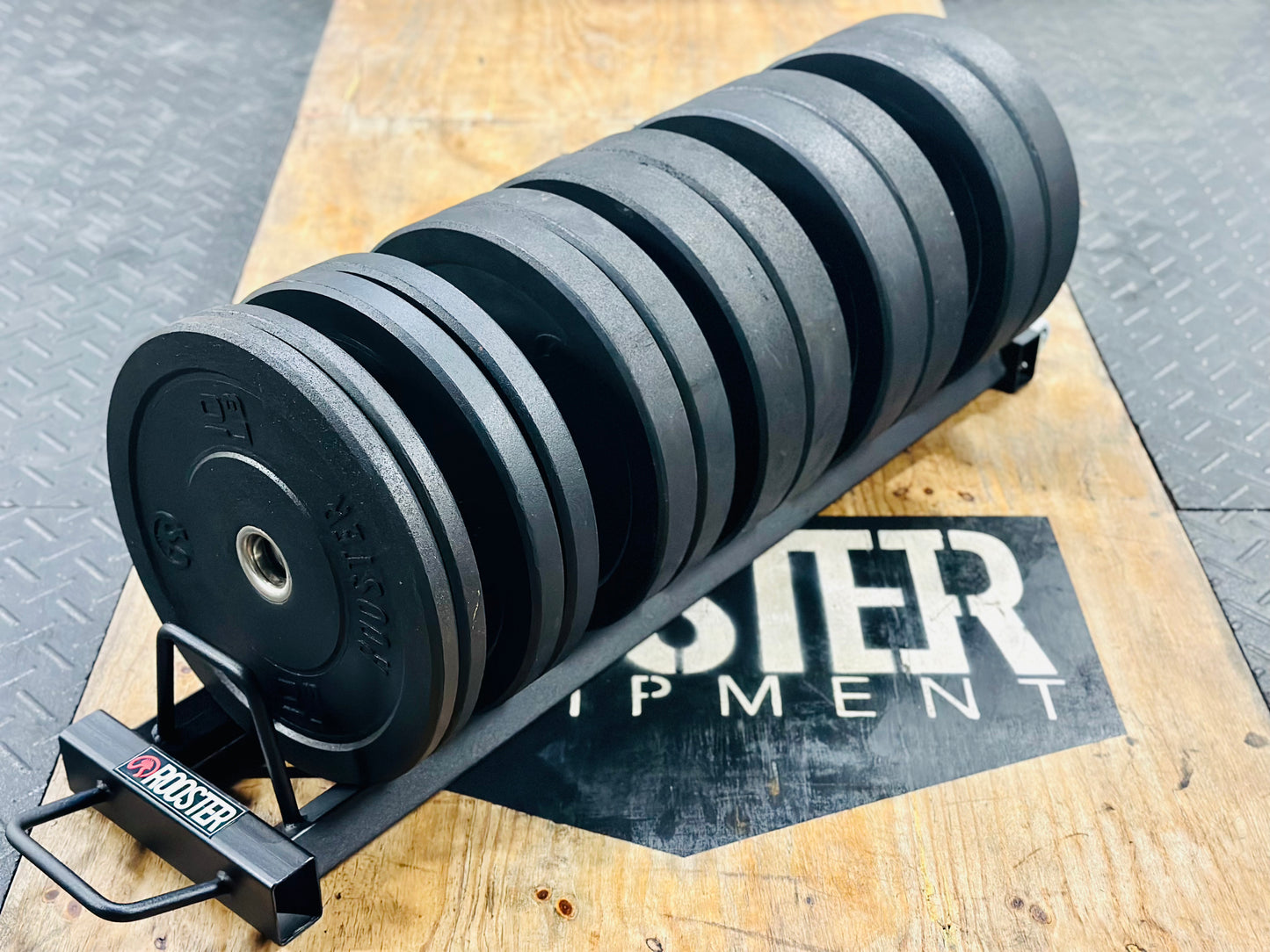 Bumper Plate Floor Rack