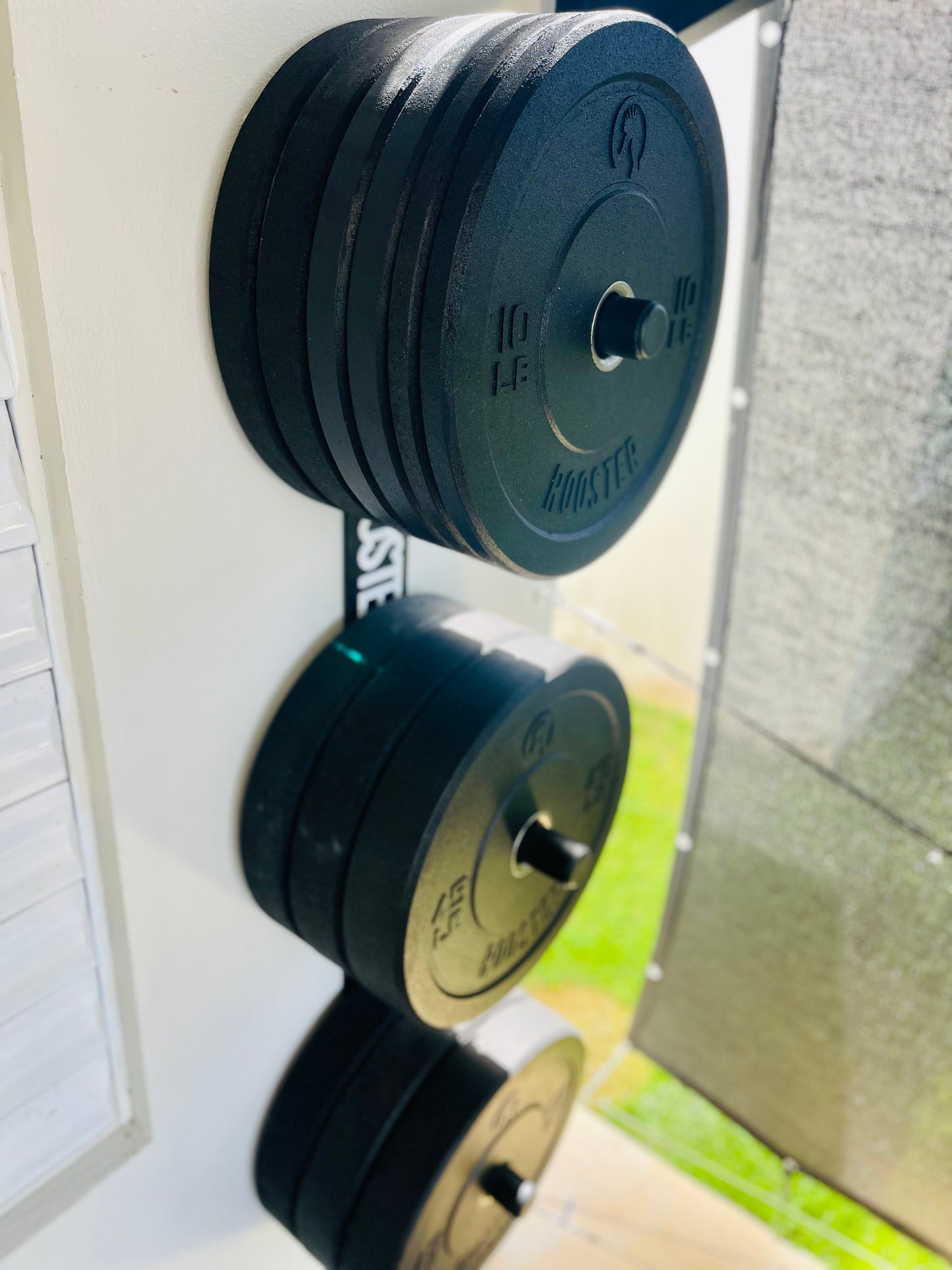 Bumper Plate Wall Storage